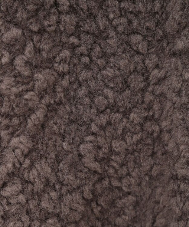 earth music&ecology リバーシブルフェイクムートンショートブルゾン モカ