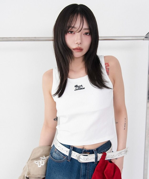 WEGO 【カップ付き】グラフィックカップインタンク 柄4