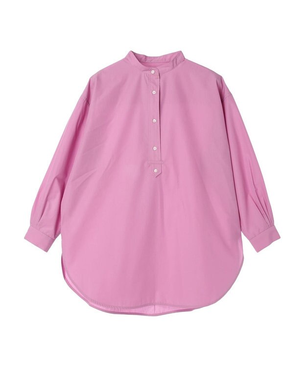AMERICAN HOLIC イージーケアバンドカラーシャツチュニック Pink