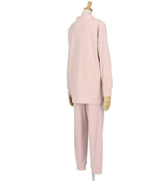 ワコール／睡眠科学 パジャマ 長袖 長ズボン ルームウェア 吸湿発熱性(本体) メンズパジャマあり(YGW464) 上下セット かぶりタイプ YDW463 睡眠科学／ワコール ピンク