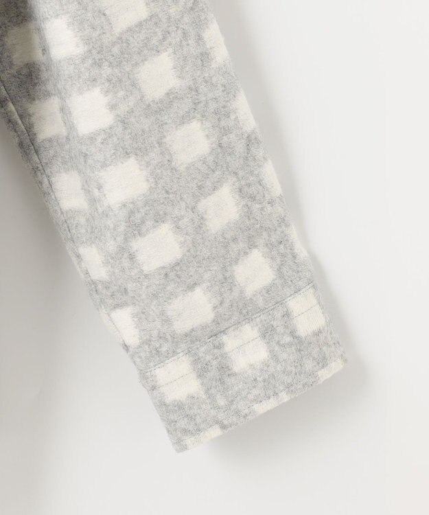 JOSEPH ABBOUD MOUNTAIN 【SPACE／UNISEX】フランネルジャージーチェック シャツ ライトグレー系3