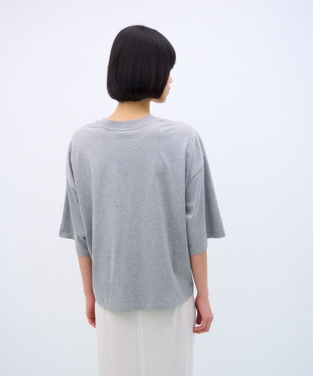 ATON 【26FW】SUVIN 60/2 | ワイドスリーブＴシャツ TOP GRAY