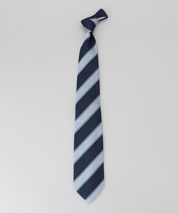 GOTAIRIKU GOTAIRIKU別注【日本製】シルク ネクタイ_レジメンタル ネイビー系2