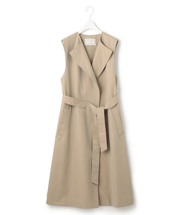 ICB L T/Cシャンブレーツイル 3WAYコート シャンブレーベージュ系［WEB限定］