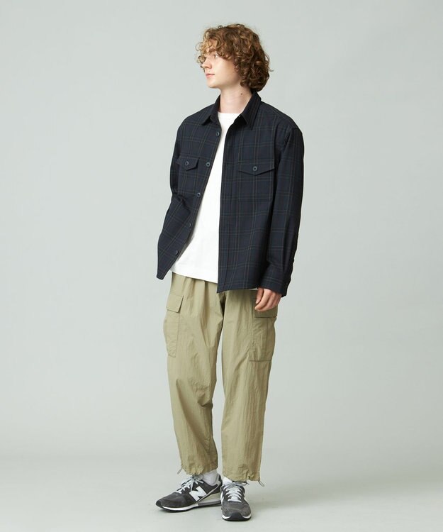 J.PRESS YORK STREET 【UNISEX】チェックCPOジャケット ネイビー系3