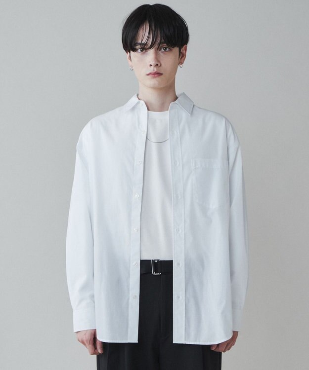 WEGO イージーケアブロードBIGシャツ ホワイト