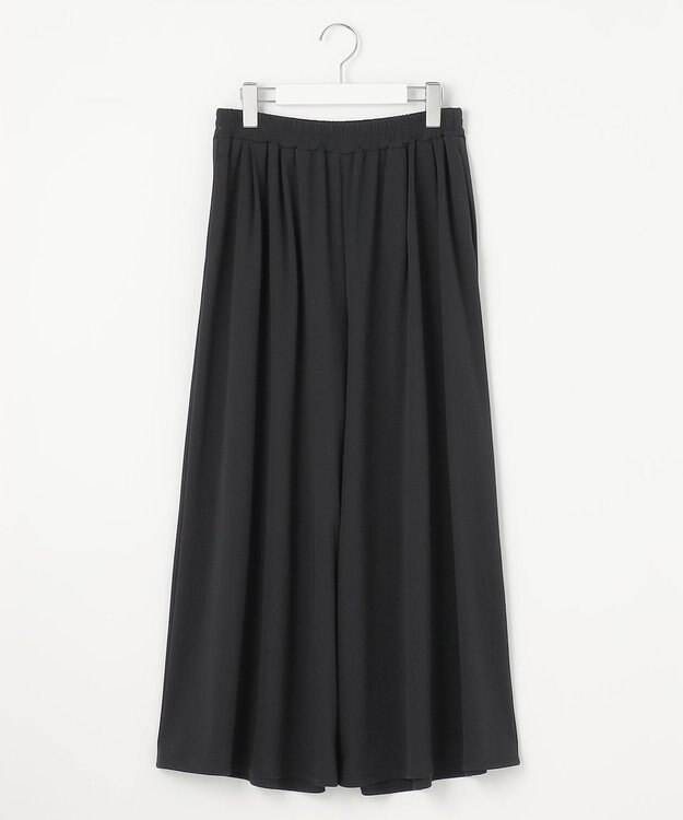 23区 【Indian Factory】ツイストスムースジャージー ワイドパンツ ブラック系