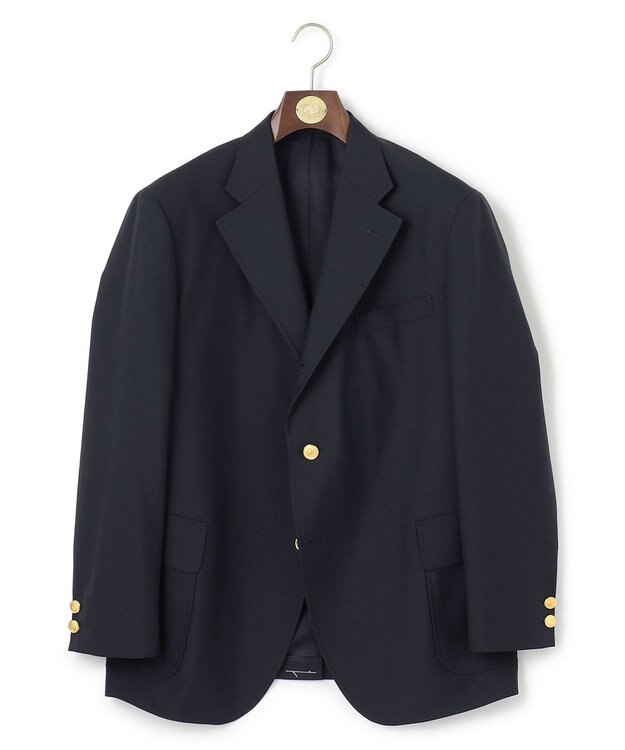 J.PRESS MEN 【KING SIZE】【定番 / 不朽の名作】ペピンメリノトロピカル 紺ブレザー / 金釦 / 背抜き ネイビー系