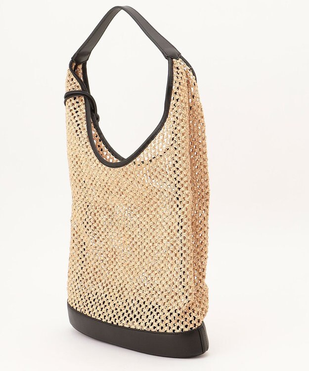 GRACE CONTINENTAL ORSETTO メッシュバッグ ベージュ