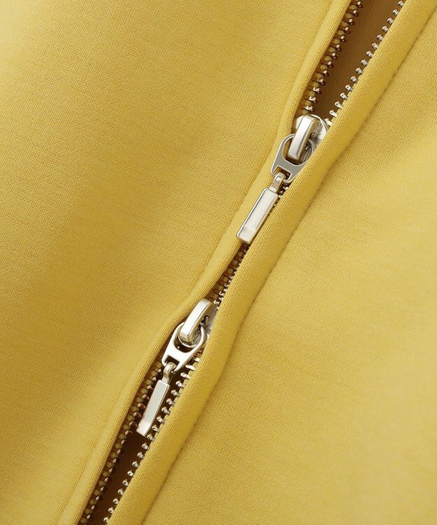 Green Parks ダブルＺＩＰ裾ドロストパーカー Yellow