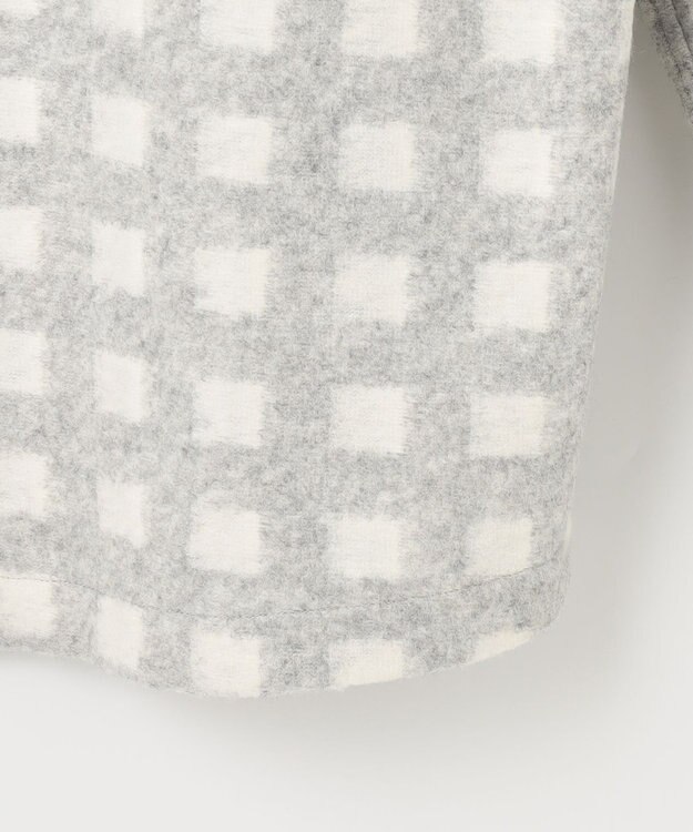 JOSEPH ABBOUD MOUNTAIN 【SPACE／UNISEX】フランネルジャージーチェック シャツ ライトグレー系3