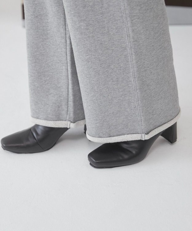 WEGO 【ANGIE VINTAGE/セットアップ対応】ワイドスウェットパンツ 杢グレー