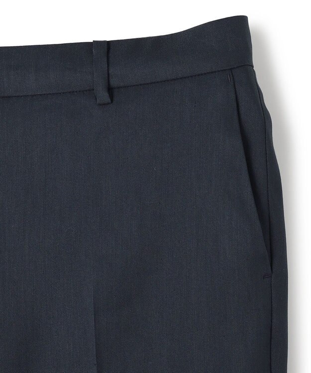 JOSEPH グロウリネンストレッチ　テーパードトラウザーズ Navy