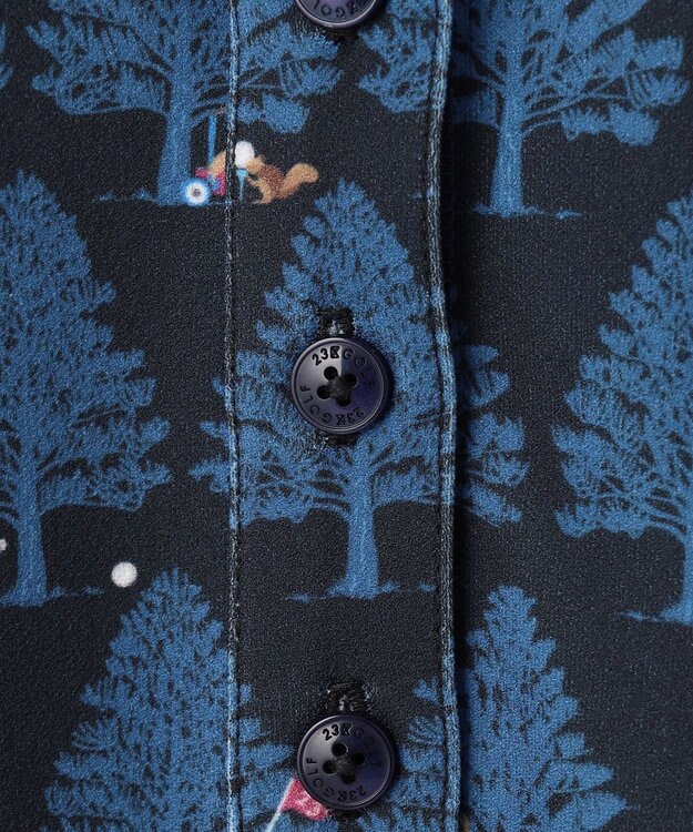 23区GOLF 【WOMEN】白夜ゴルフ柄 長袖シャツ ネイビー系5