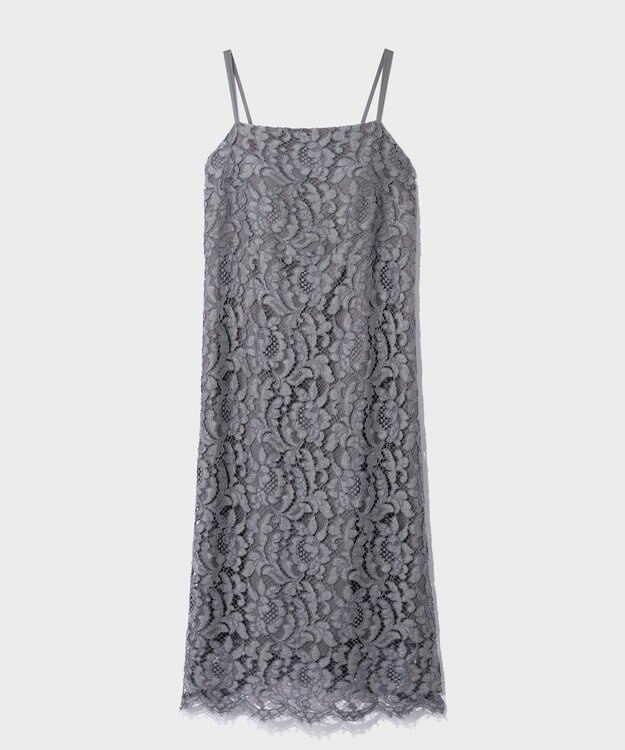 GRACE CONTINENTAL コードリバーレースドレス グレー