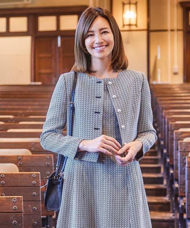 TOCCA 【消臭＆洗える】SHEEP CLOUDS ジャケット オフ×ブラック系3