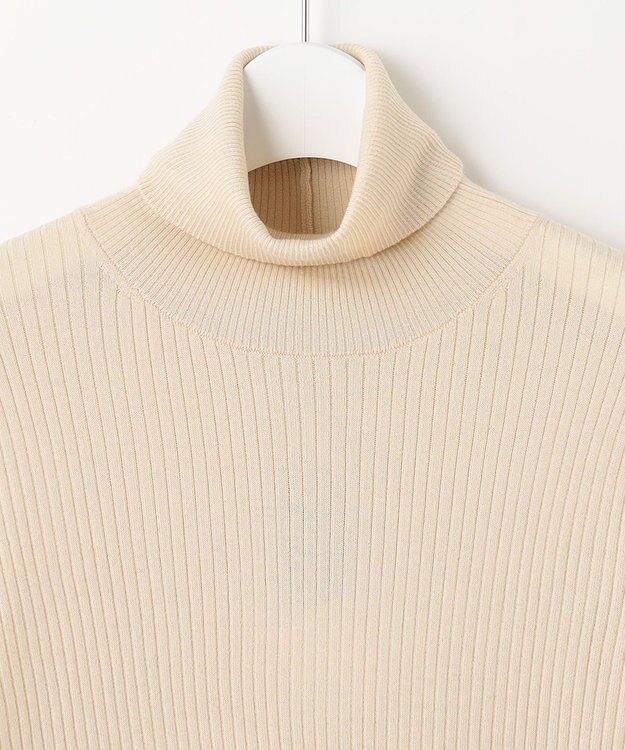 自由区 【洗える】CARIAGGI スーパーエクストラファインメリノ インナーニット ベージュ系