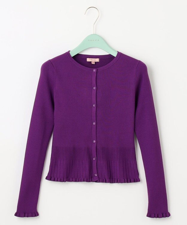 TOCCA 【洗える】RESONATE カーディガン パープル系