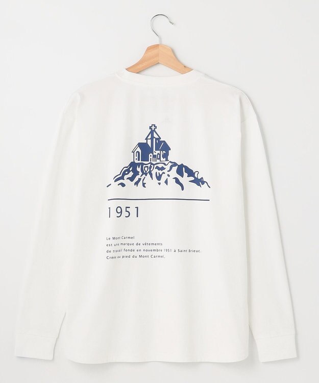 SHARE PARK LADIES 【UNISEX】吸水速乾 LMCバックプリントロングスリーブTシャツ（S・Mサイズ） ホワイト