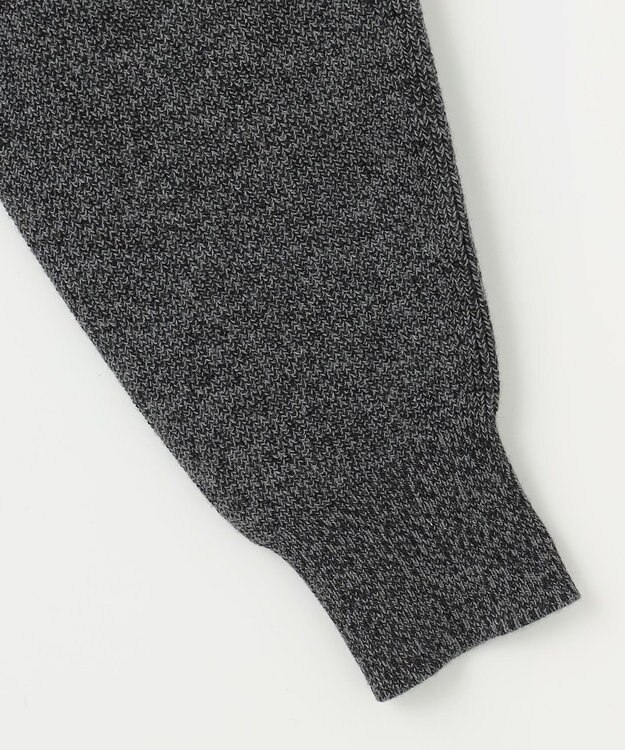 組曲 L 【WEB限定】襟付き片畔ニットプルオーバー グレー系