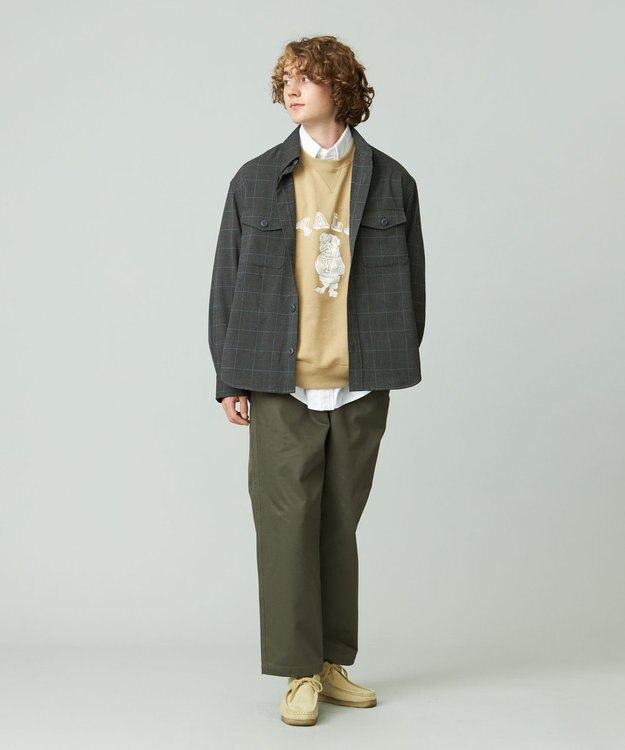 J.PRESS YORK STREET 【UNISEX】チェックCPOジャケット グレー系4