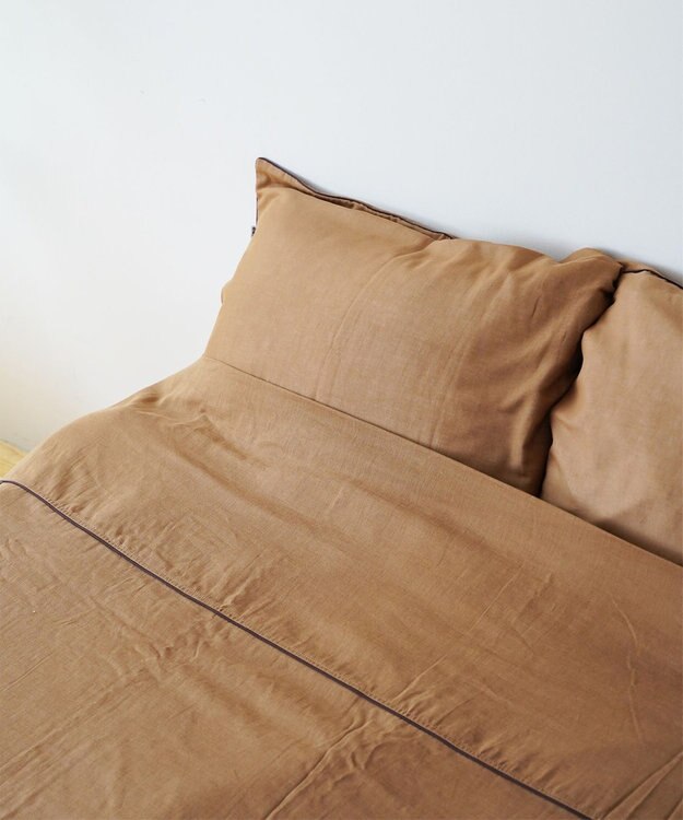 京和晒綿紗 ガーゼ枕カバー 柿渋3重合わせ L50×70用 柿渋染め