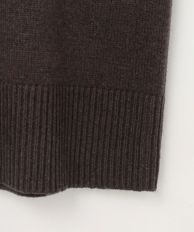 組曲 S 【WEB限定】チュニック丈ニットワンピース ダークブラウン系