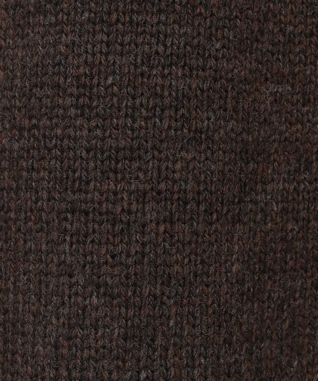 組曲 S 【WEB限定】チュニック丈ニットワンピース ダークブラウン系