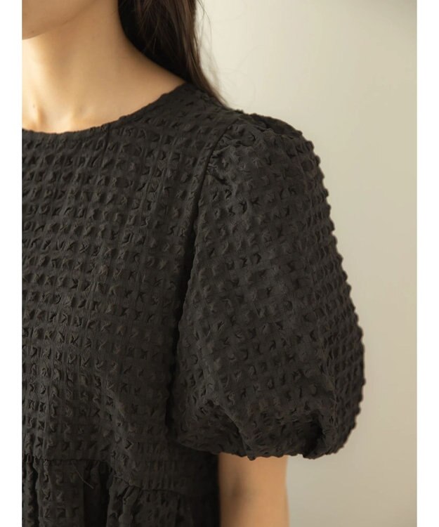 earth music&ecology バックオープンチュニックワンピース Black