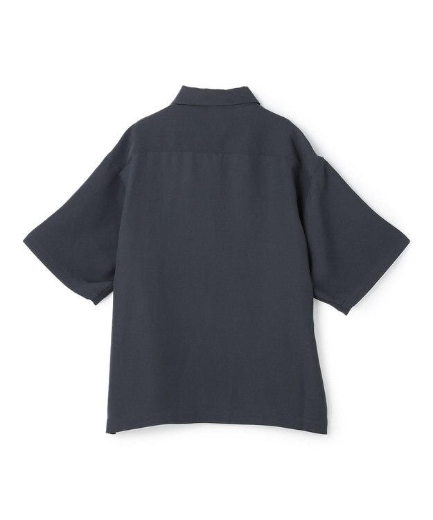 UNFILO MENS ダブルクロス ポロシャツ ブルーグレー