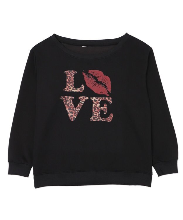 WEGO レオパードロゴオフショルSWT ブラック