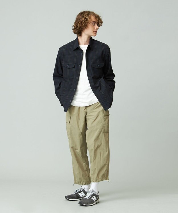 J.PRESS YORK STREET 【UNISEX】チェックCPOジャケット ネイビー系3