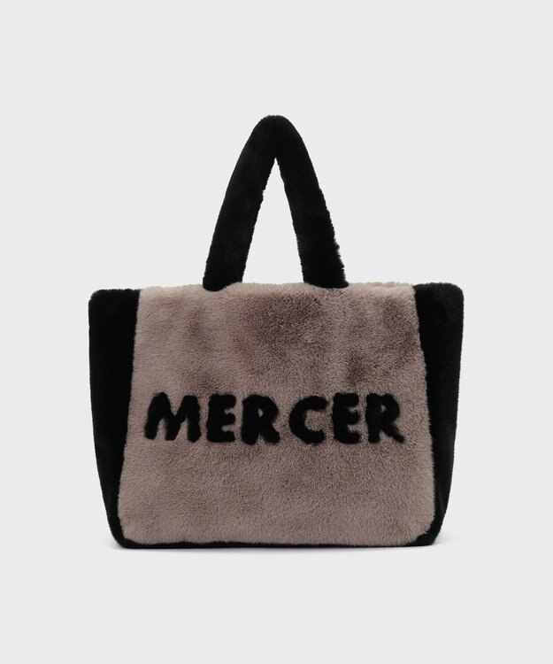 GRACE CONTINENTAL レタードファーバッグ ブラック