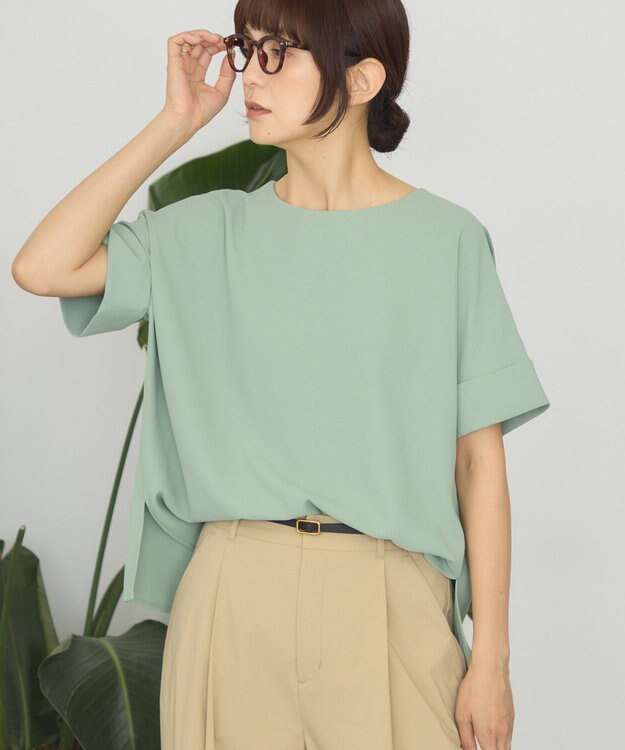 AMERICAN HOLIC 【予約】【WEB限定】イージーケア+接触冷感バックタック半袖プルオーバー Mint
