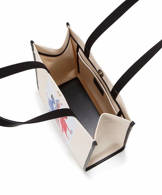 TOPKAPI 【Breath TOPKAPI】サヴィニャック × Breath TOPKAPI アート プリント オーガニックキャンバス トート バッグ レッド