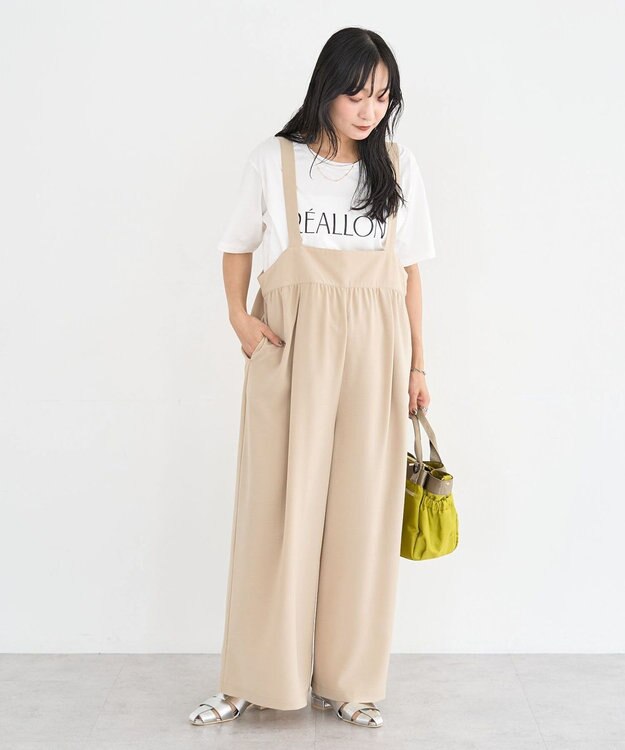Green Parks スカーチョサロペット Beige