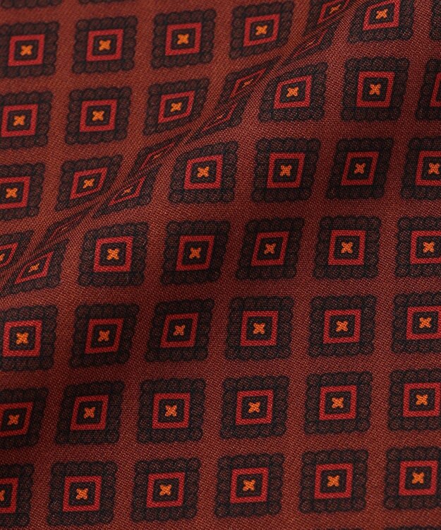 J.PRESS MEN オーバーダイ シルクチーフ ワイン系5