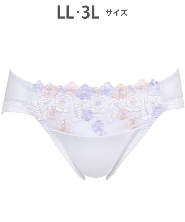 Wing ショーツ KB2060とペア 綿混素材（身生地部） やさしいはきごこち ナチュラルアップブラ はきこみ丈あさめ KF3360 ウイング／ワコール ピーチ