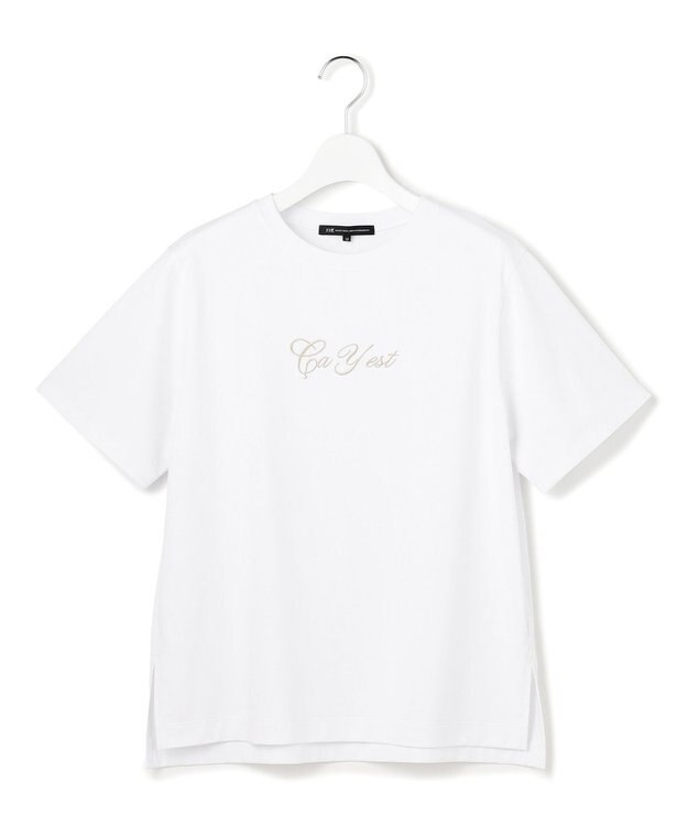 23区 【~6/28まで受注生産】カスタマイズ 立体刺繍 半袖 Tシャツ ホワイト×シルバー