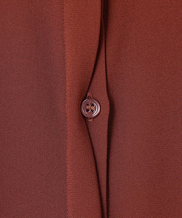 JOSEPH 【洗える】サテンジョーゼット　ドレス Mahogany