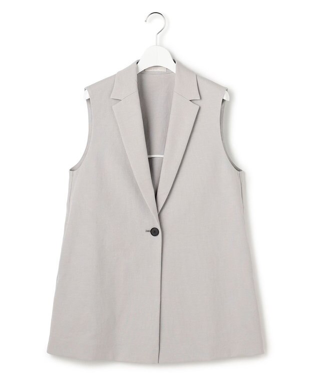 ICB L 【先行予約】LooseWeave バックスリットジレ トープ