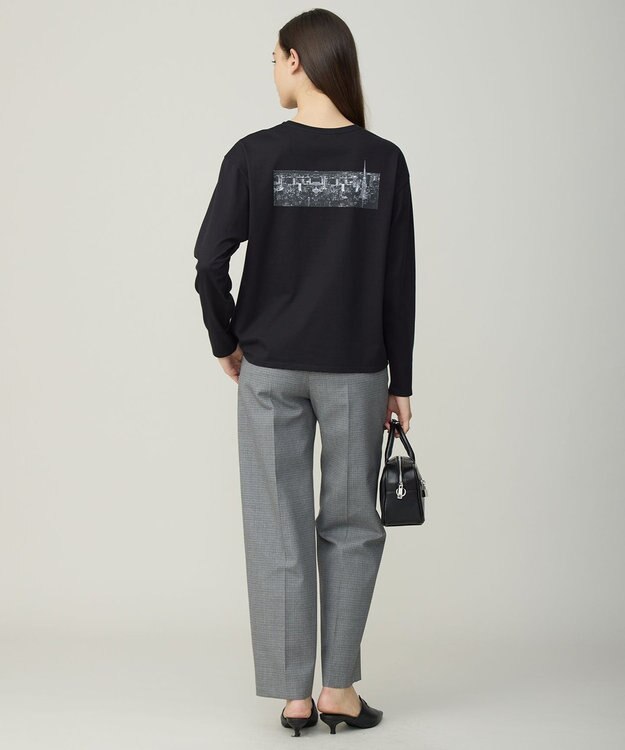 ICB L 【30th ANNIVERSARY】 TOKYOフォトプリント ロングスリーブTシャツ ブラック