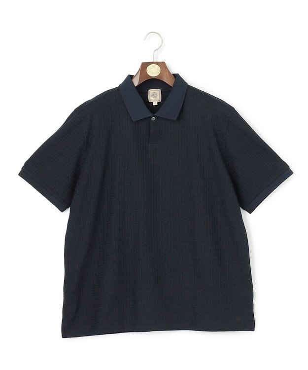 J.PRESS MEN 【KING SIZE】【J.PRESS PREMIUM JERSEY】スキッパー ポロシャツ ネイビー系