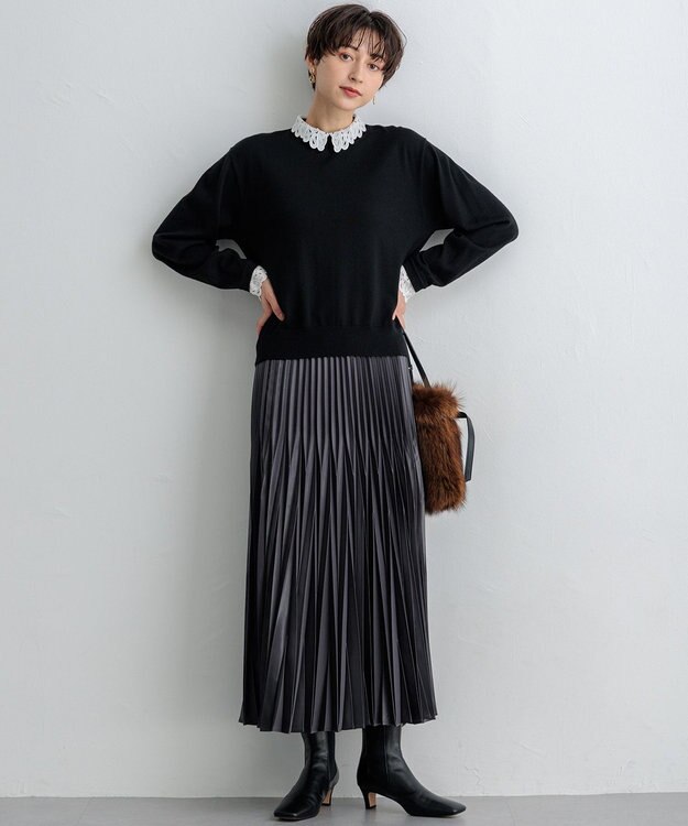 23区 【VIOLAｄORO】ファー ショルダーバッグ ブラウン系