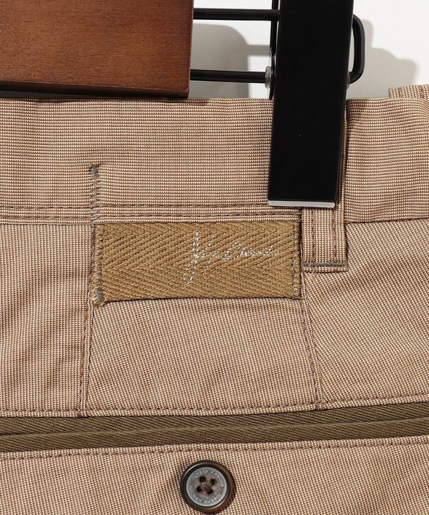 JOSEPH ABBOUD 【キングサイズ・ウエストも伸びる!/ストレッチ/軽量/Eco撥水】マイクロピケストレッチ パンツ キャメル系7