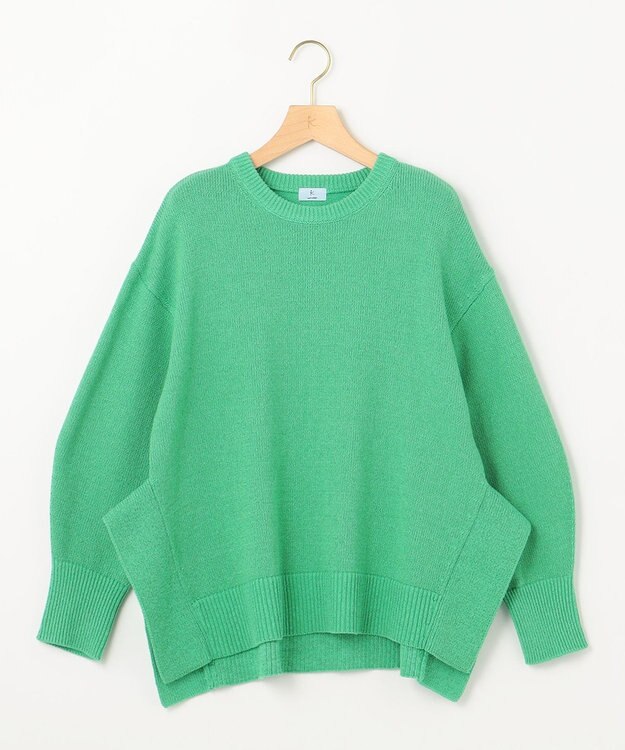 組曲 SOBANEラメプルオーバー ニット グリーン系