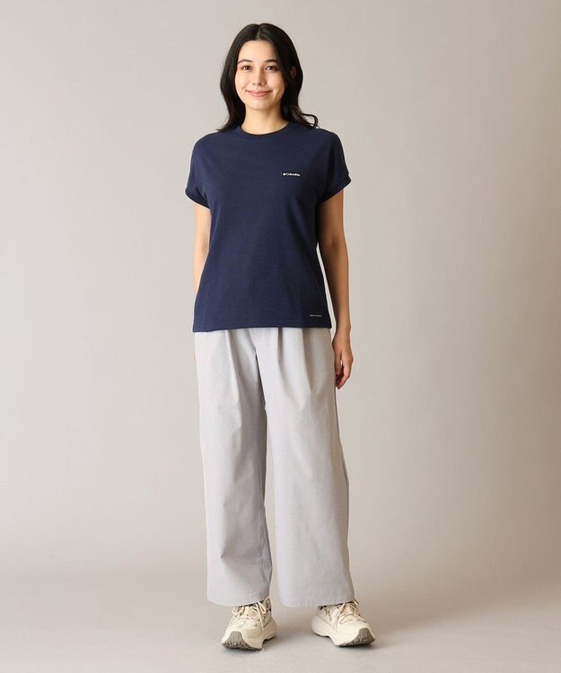 Columbia Columbia/ ウィメンズルックアウトスパイアーショートスリーブTシャツ /コロンビア Collegiate Navy