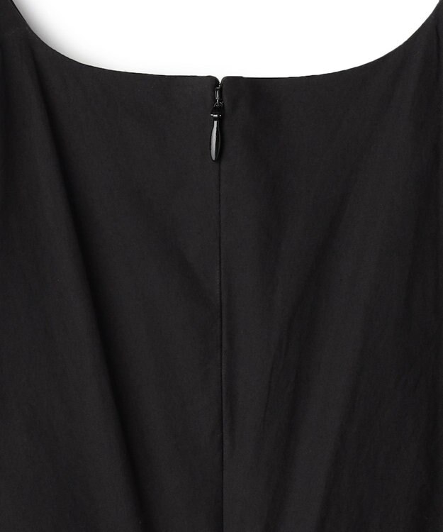 BEIGE， MALLOW / コットンタック バルーンスリーブドレス Black