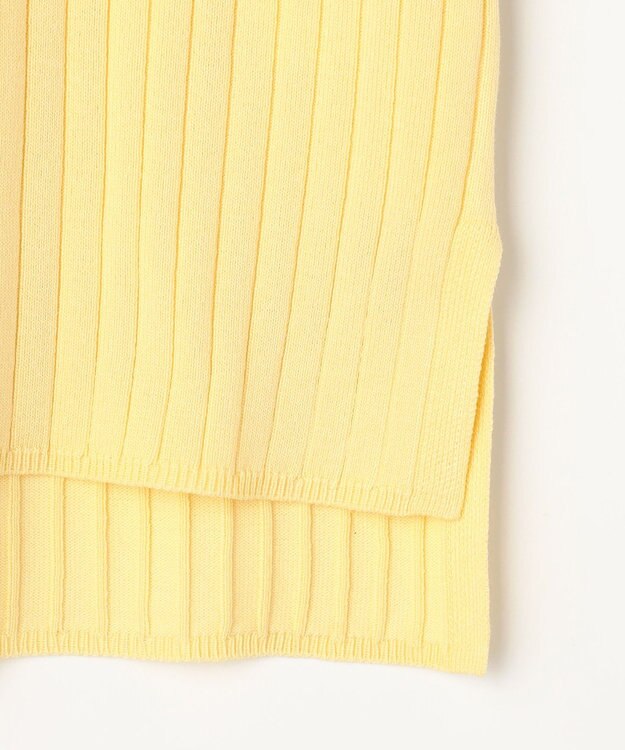 ANY SIS ポロカラーリブ ニット イエロー