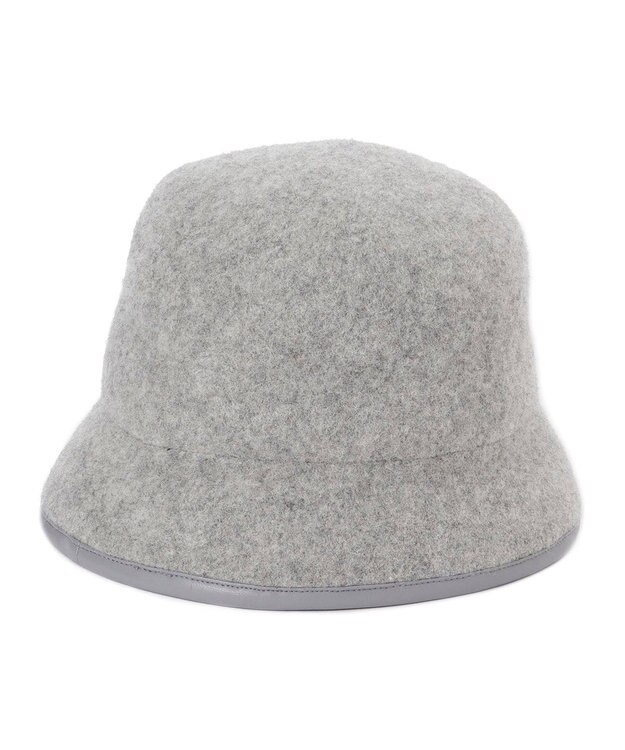 MOONBAT FURLA パイピング×ロゴ バスクハット／UV グレー